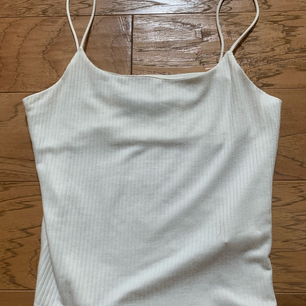 Plain white cami